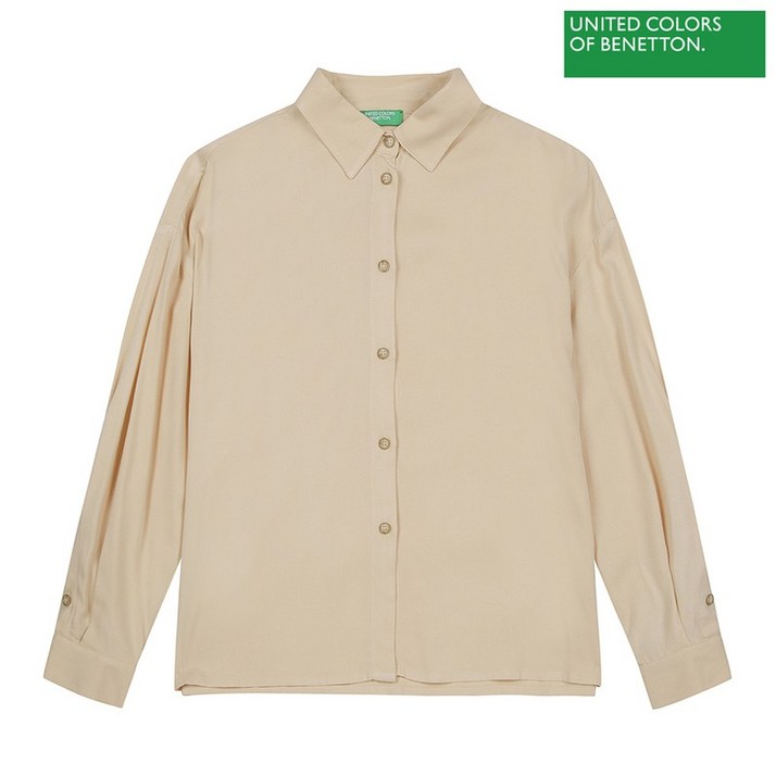 베네통  Button detail color blouse 2F 53B2DQ02O 025