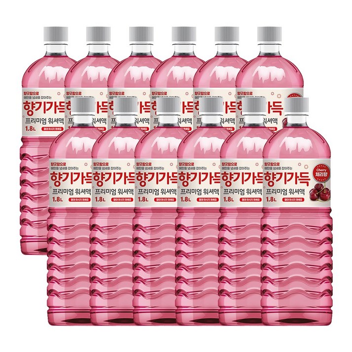 향기나는 에탄올 워셔액 1.8L 체리향 어는점 영하25도, 12개, 1.8L