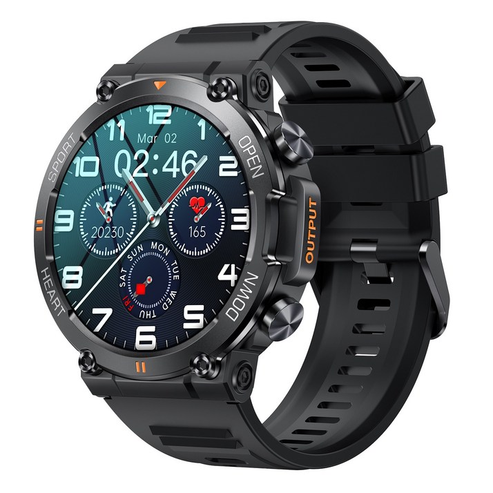 RichMagic K56PRO 1.39인치 먼지충격방지 방수  야외 스마트워치 블루투스통화 NFC GPS  IP68 스마트 스포츠워치 47mm