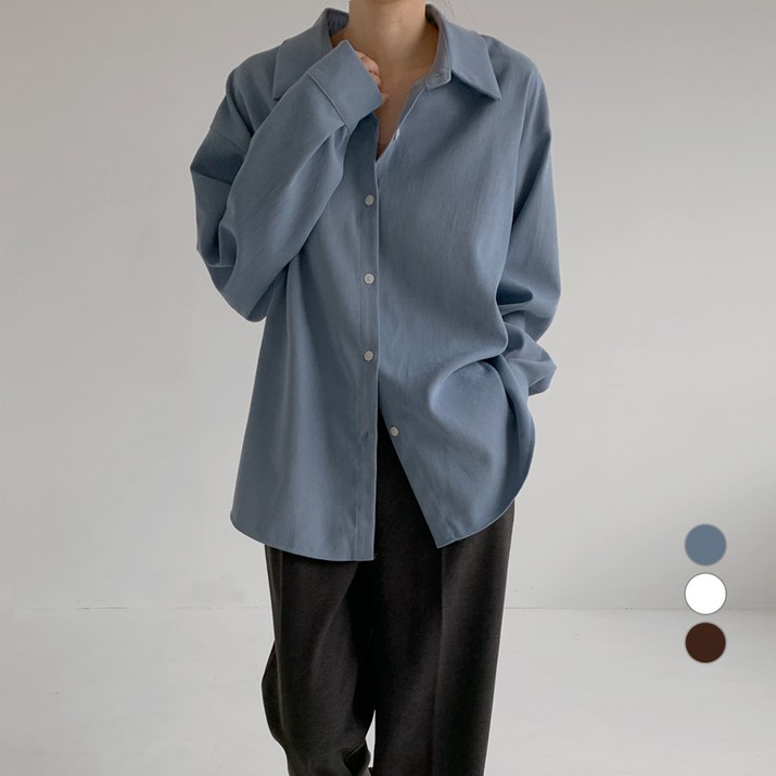 바블링브룩 여성용 소프트 피치 오버핏 셔츠