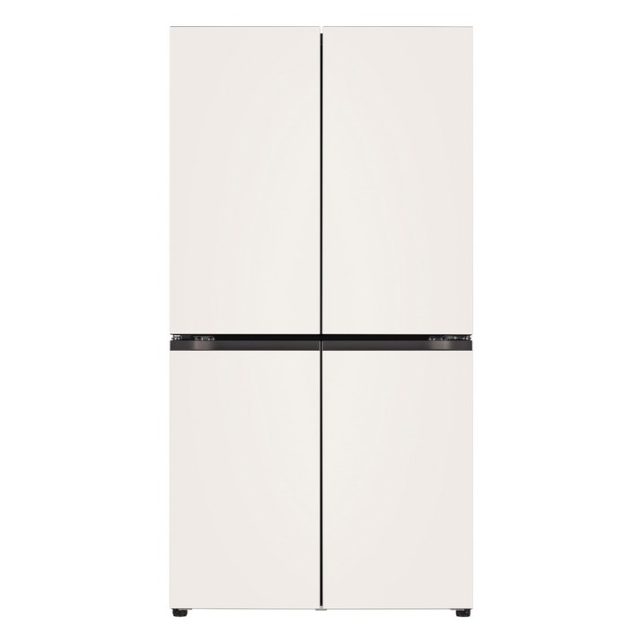 색상선택형 LG전자 오브제 컬렉션 디오스 양문형 냉장고 메탈 T873MEE012 870L 방문설치, T873MEE012, 오브제컬렉션 베이지  베이지