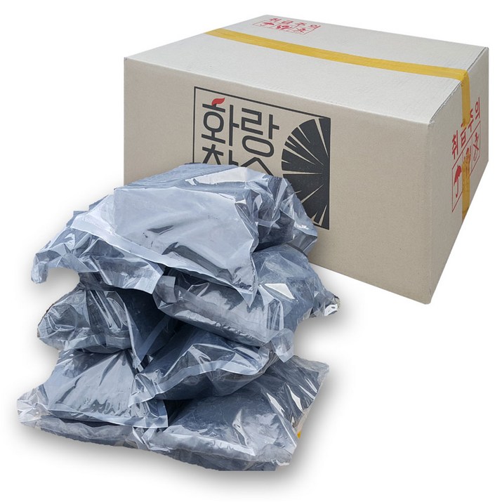 화랑참숯 개별 소분포장 국내산 흑탄 참숯, 흑탄개별포장, 3kg