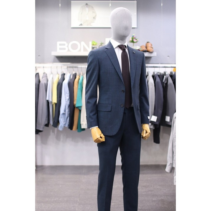 BON 정장 BN4SJ026GR 그린 옴브레 멜란지 울스판 수트