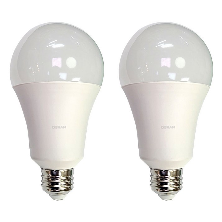 오스람 LED 벌브 13.5W 에너지소비효율등급 1등급 기존 100W 백열구대체, 2개, 주광색