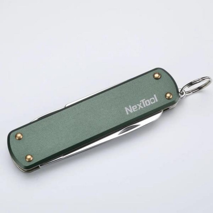 공구 샤오미 호환-NexTool 다기능 나이프 도구 미니 가위 스크루 드라이버 접이식 키 체인 야외 클립 커터
