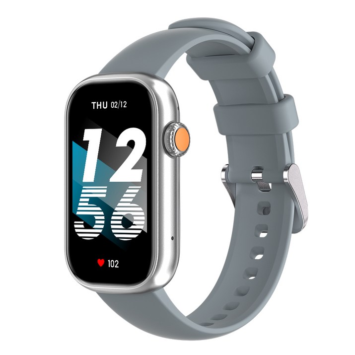 전화통화 블루투스 스마트워치 X3 스마트밴드 한글판 학생 어린이 운동시계, 실버, 3.7cm, GPS  블루투스