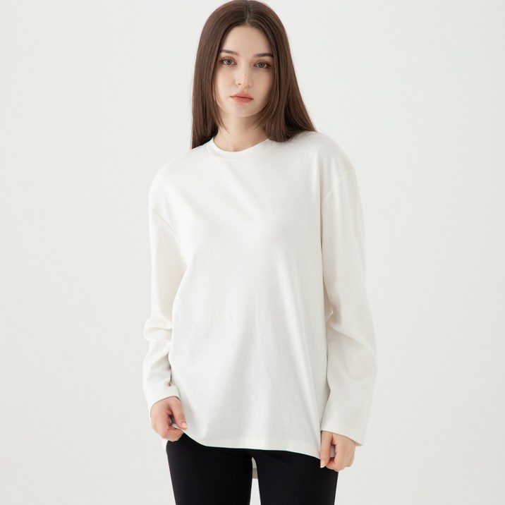 ELLE PARIS 루즈핏 긴팔 데일리 티셔츠 ELLE PARIS 루즈핏 긴팔 데일리 티셔츠