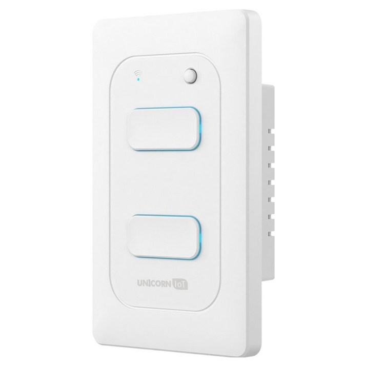 유니콘아이오티 2구 WIFI방식 무선원격제어 스마트 벽스위치 TS-SW2