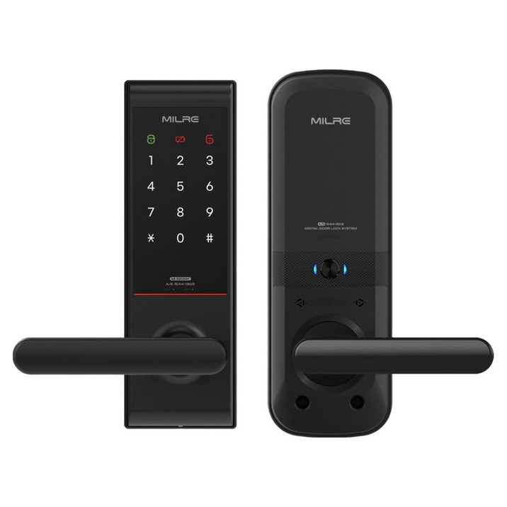 밀레시스텍 무타공 번호전용 디지털 도어락 MI-5200K Plus, MI-5200K Plus, 방문설치