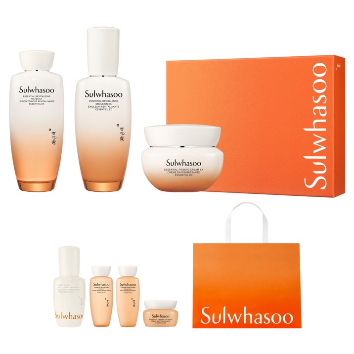 설화수 에센셜 탄력 3종  쇼핑백