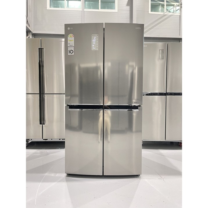 143 LG 866리터 대용량 4도어 중고냉장고 히든버튼 매직스페이스 메탈 상태깨끗