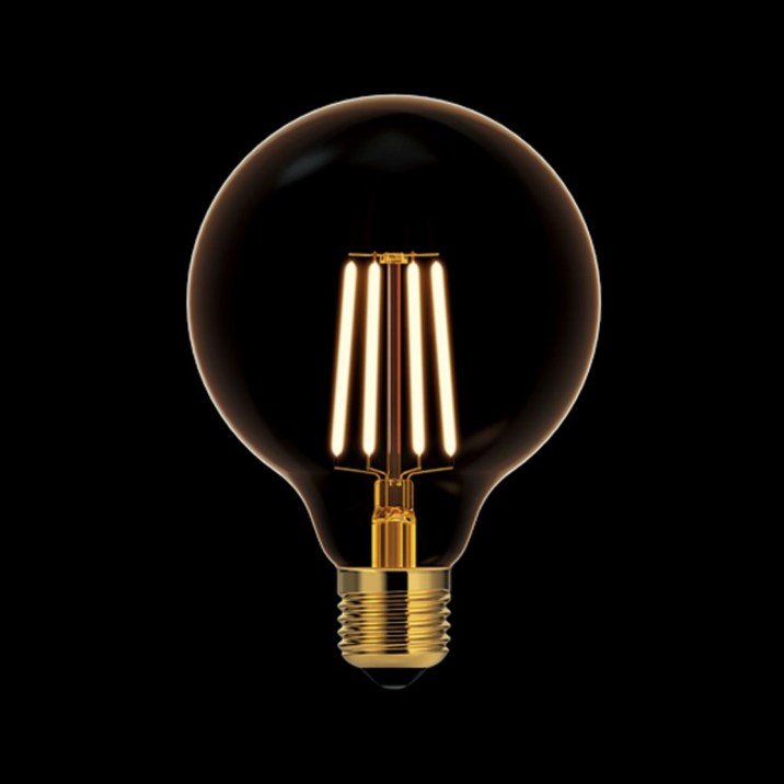 포커스 LED COB 디자인 램프 COB G95 에디슨 led 모양 전구 인테리어 소형 캠핑 무드, 전구색, 10개