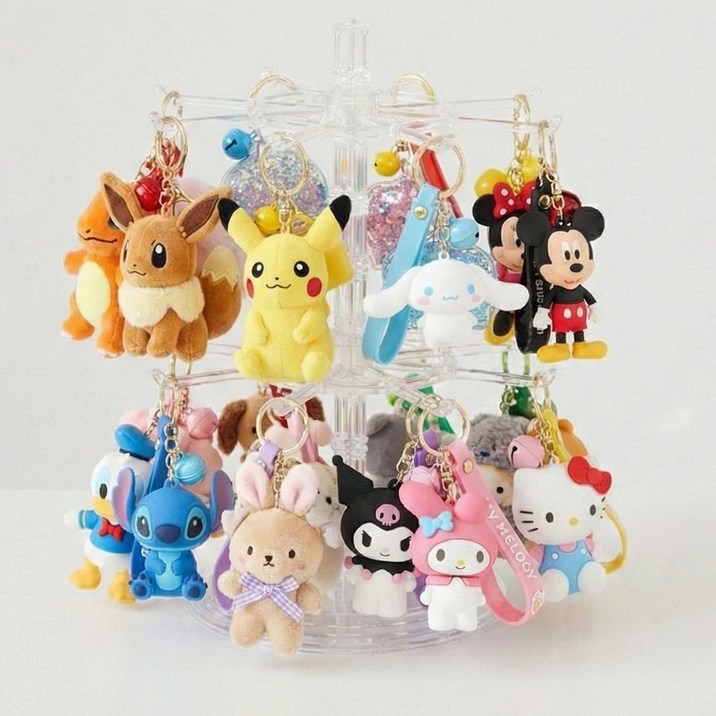 메이크마인 대용량 회전 키링 보관함 진열대 거치대