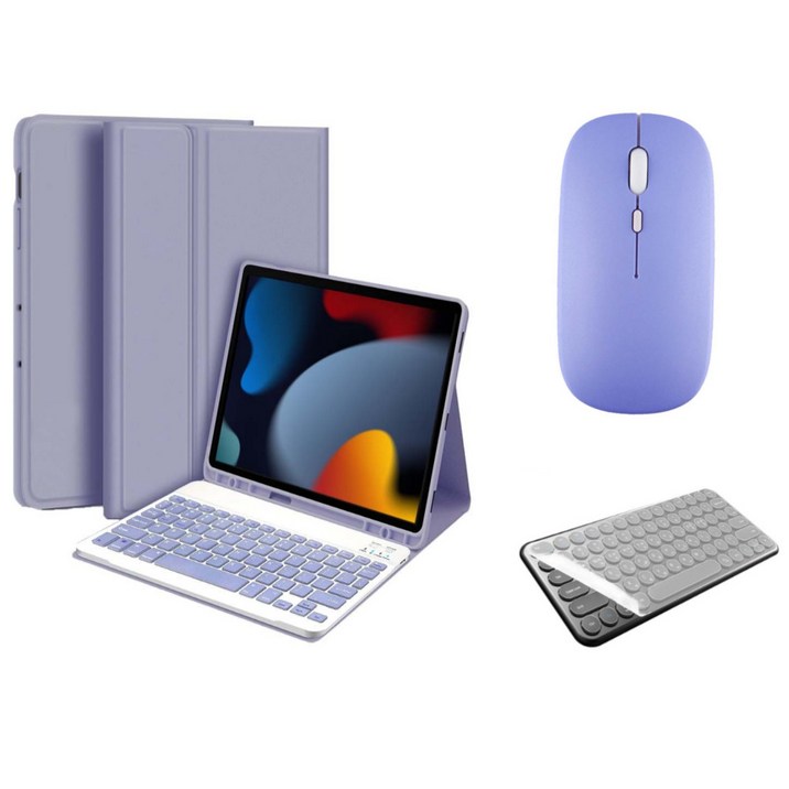 아이패드 호환 에어 프로 미니 1/2/3/4/5/6/7/8/9/10 세대 M2 M4 펜슬 수납 블루투스 키보드 케이스 무선 마우스 세트 iPad Pro Air Mini 케이스나라