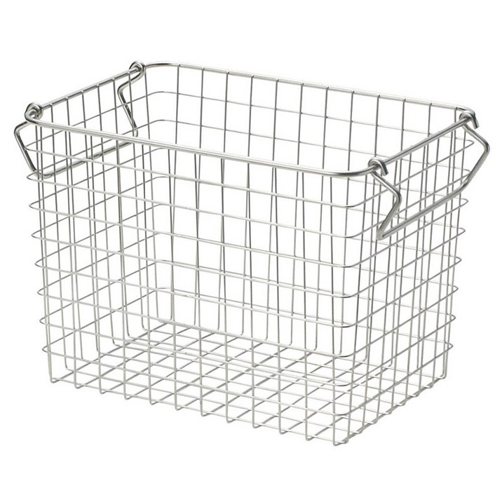 생활탐구 스텐 와이어 바스켓 스테인레스 펜트리 정리 바구니 철제 수납 바스켓