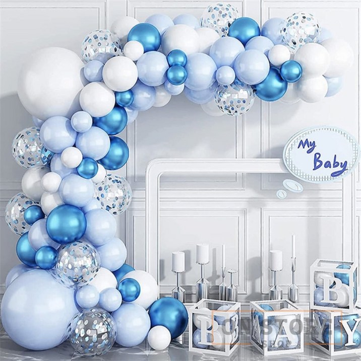[ON디자인] 파티장식 풍선세트 블루동화   파티풍선