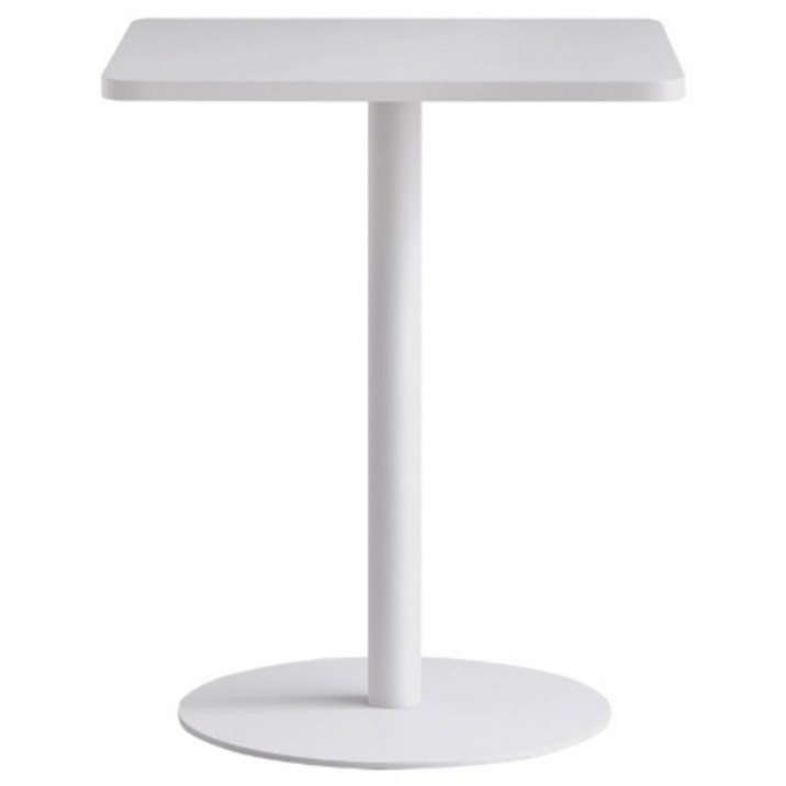 메블르 사각 철제 테이블 올스틸 인테리어 식탁 카페 테이블, 화이트