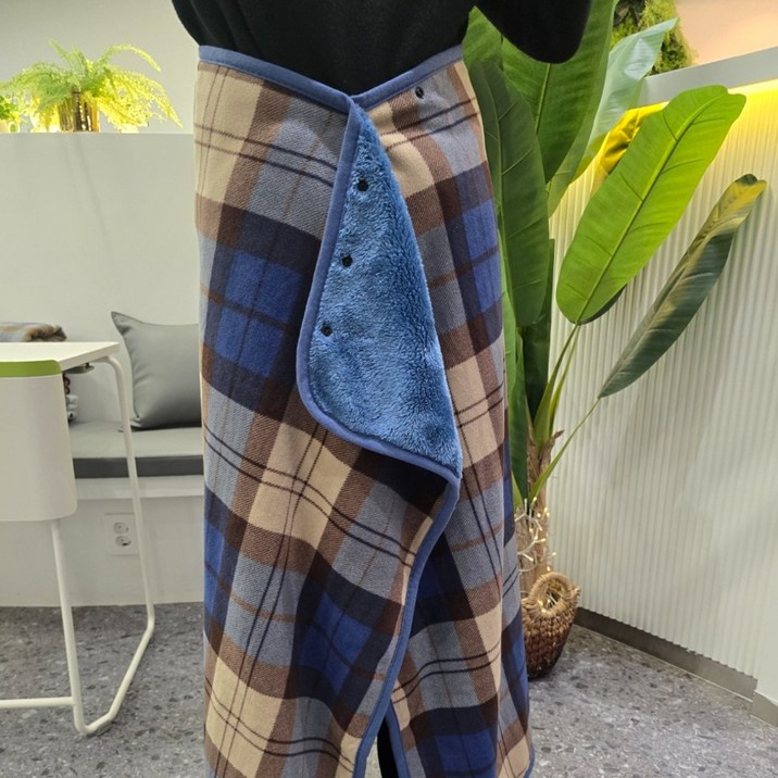 에픽스 무릎담요 극세사 똑딱이 블랭킷 망토 다용도 대형