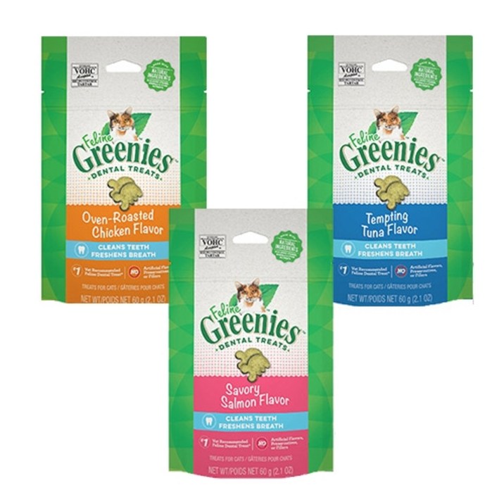 그리니즈 필라인 구강관리 치석제거 고양이, 60g, 1개, 닭고기