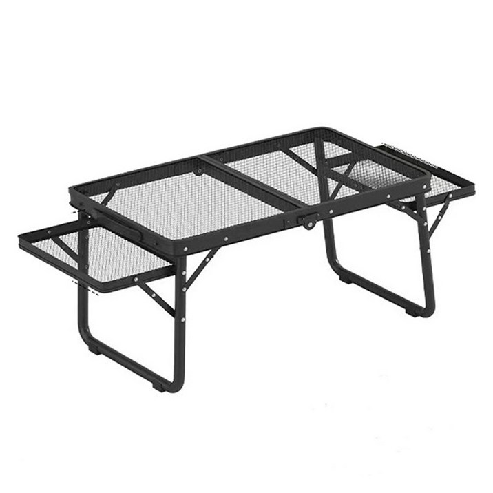MANTU 캠핑용 접이식 다용도 홀로우 테이블 6040 사이드 받침대 포함