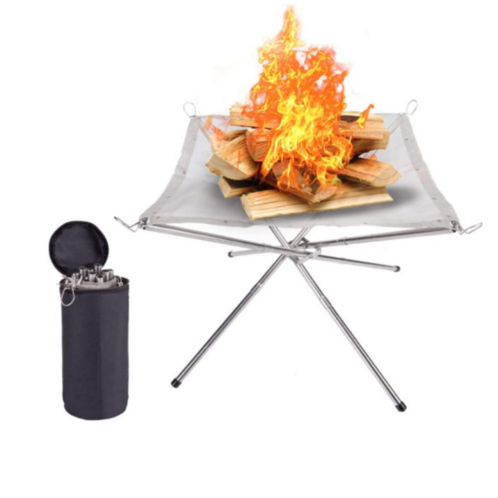 뚜뚜몰 아웃도어 캠핑 접이식 메쉬 불멍 화로대(중형), 1개