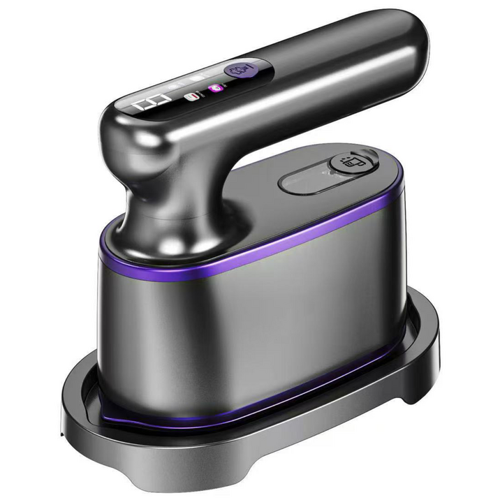 Voltmate 한국전용 스팀다리미 접이식 건습식 올인원 다용도 핸디형 다리미, 그레이퍼플