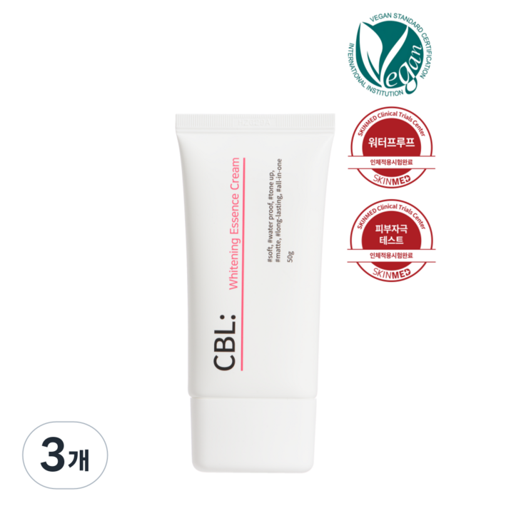 CBL 씨비엘 화이트닝 에센스 크림, 50g, 3개