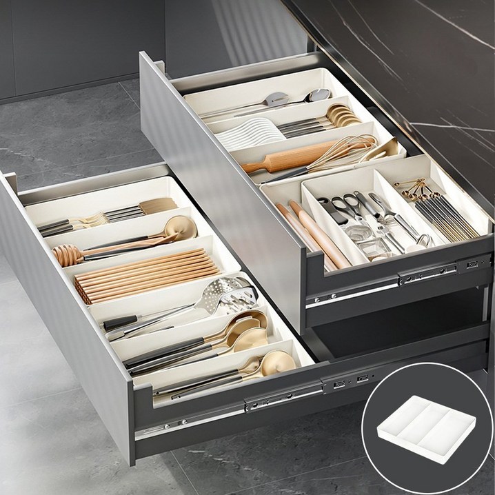 길이조절 수저정리함 확장 서랍정리 흔들림방지