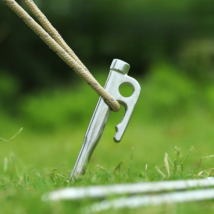 캠핑 고강도 스테인리스 텐트 단조펙 타프펙 4P 6P세트, 20cm