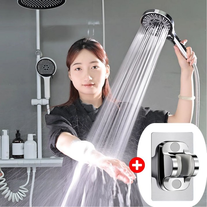 비니퍼니 3단 수압상승 원터치 샤워기헤드