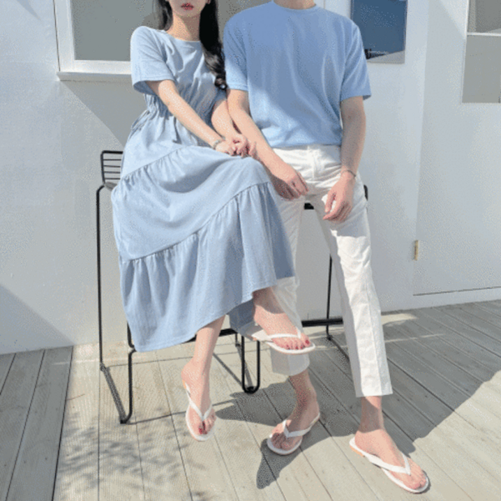 여성 여름 원피스 빅사이즈 휴양지 롱원피스 허리끈 4color 1190 더엑스 커플 시밀러 데이트