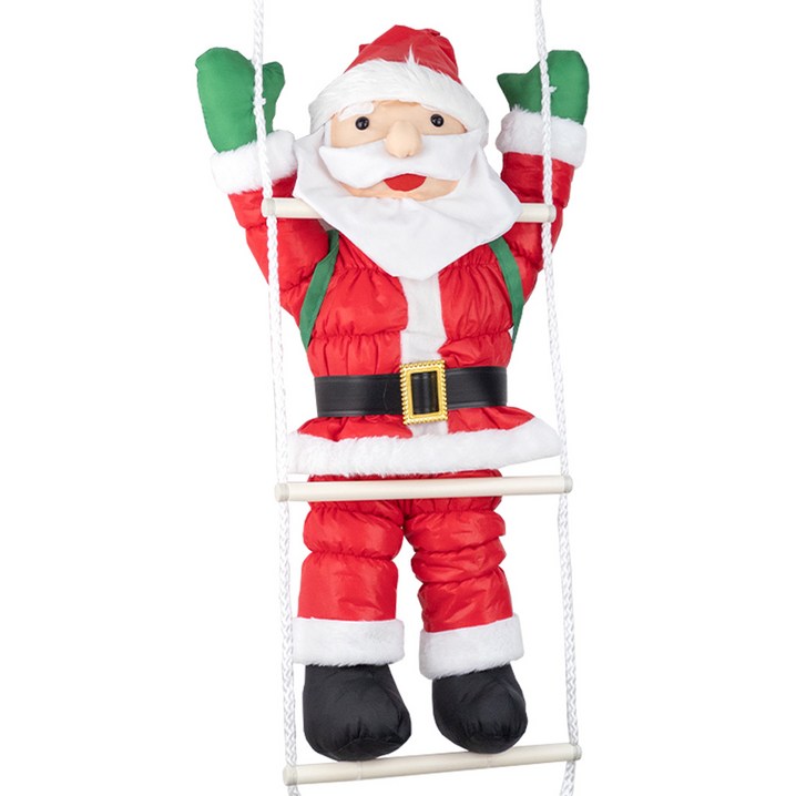 60cm 사다리 타는 대형 패딩 산타 인형