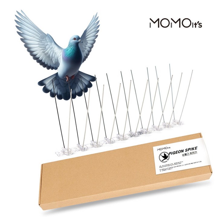 모모이츠 피죤스파이크 비둘기 퇴치기 50cm 6개 60핀, 1세트