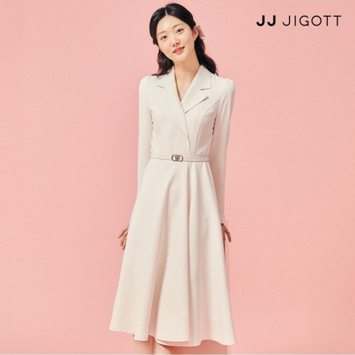 JJ지고트 테일러드 칼라 플레어 원피스 GP2A0OP811 JJ지고트 테일러드 칼라 플레어 원피스 GP2A0OP811