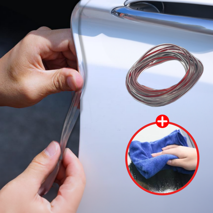 철벽 가드 흔적없는 스크래치 방지 자동차 문콕방지 몰딩 도어가드, 1개, 투명