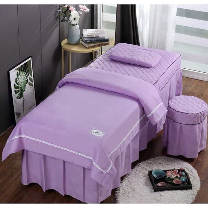 마사지샵 피부관리샵 미용 침대 베드 커버세트 덮개 풀세트