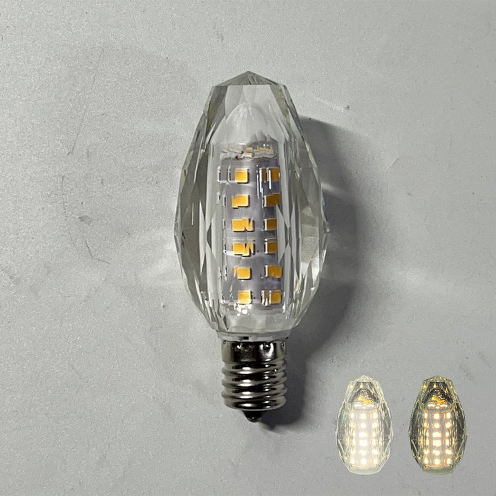 LED 크리스탈 촛대구, 주백색, 1개