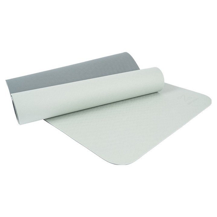 제로투헤라 미니멀 TPE 논슬립 트레이닝 양면 요가매트, 세이지 + 그레이, 1개