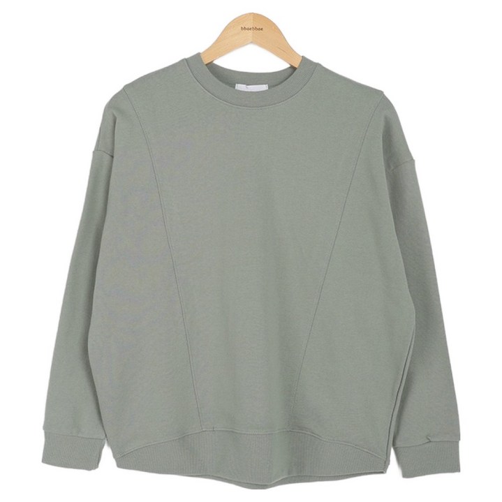 빼빼 여성용 라운드넥 절개라인 맨투맨