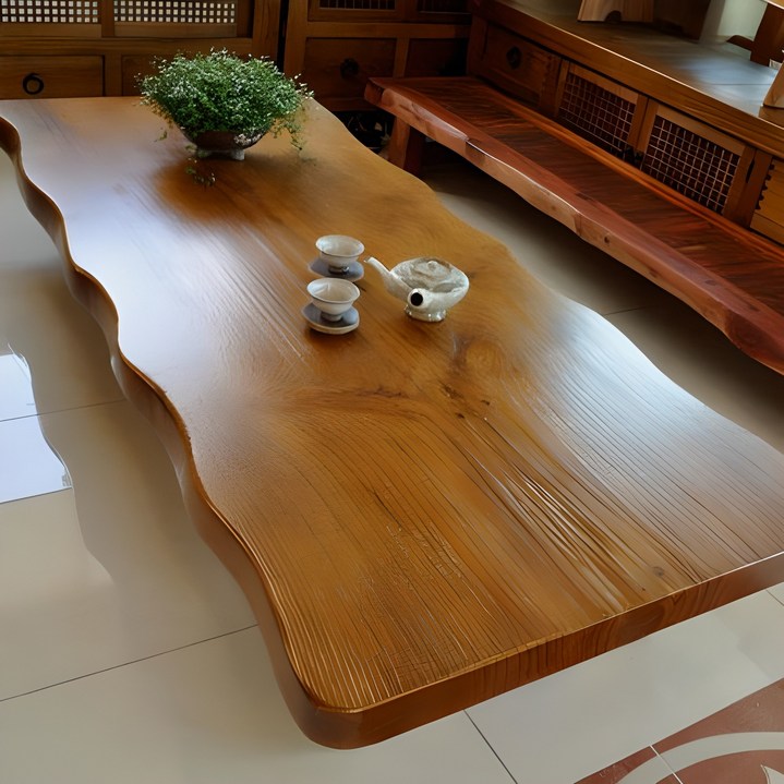 고목향 공장직영 솔마루 통판좌탁 1500x700x300 거실테이블 거실가구 원목좌탁 좌탁 고탁자 원목가구 테이블 다과상 교자상 고풍스런 고급스런 힐링테이블  국내제작