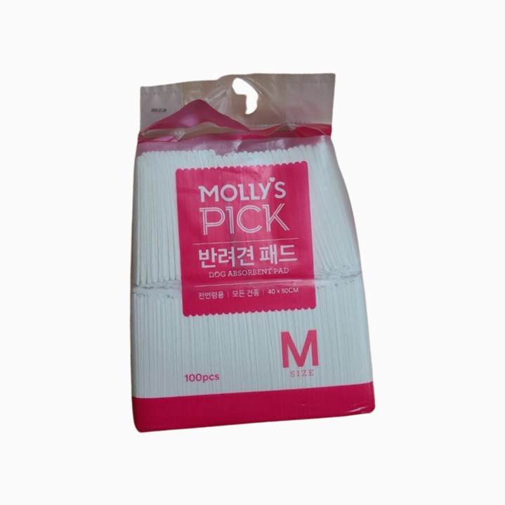 몰리스펫샵 몰리스픽 반려견 패드 M 20g 100매 1개