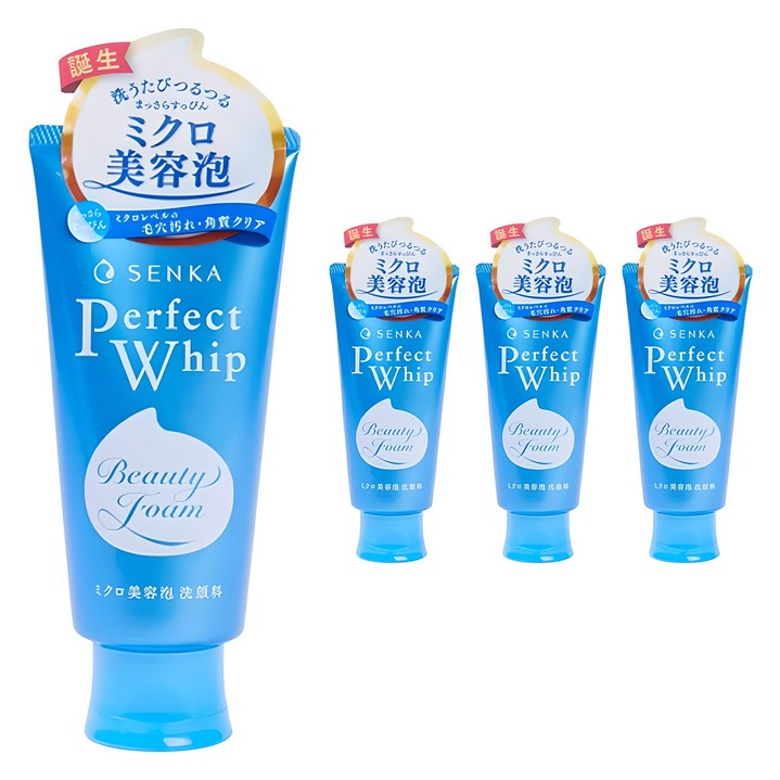 센카 퍼펙트 휩 페이셜 워시, 4개, 120g