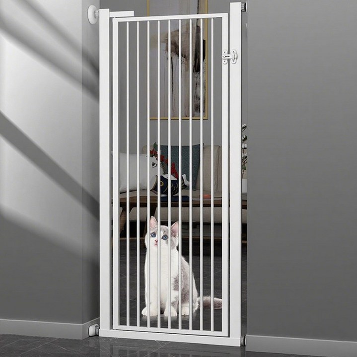 반전 반려동물 안전문 고양이 강아지 울타리, 1개, 흰색