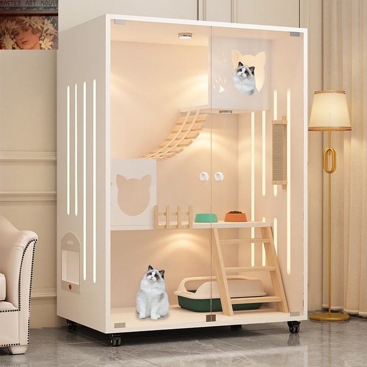 고양이집 고급 캣타워 케이지 대형 빌라 아파트 손님