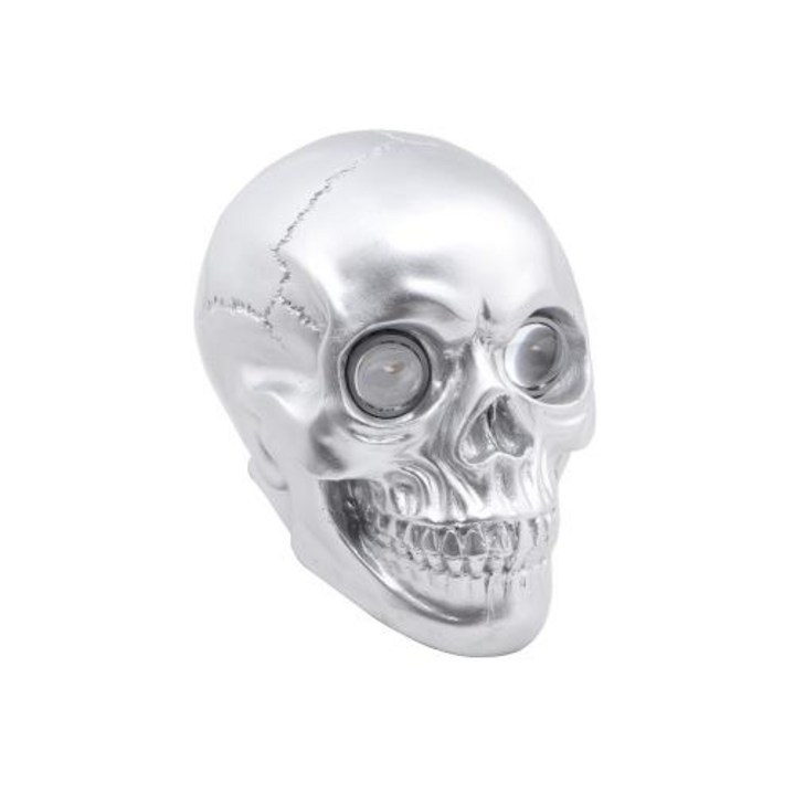 오토바이 LED 전조등 키트 ZORBYZ 레트로 해골 헤드 라이트 램프 Harley 호환 Yamaha Chopper Bobber