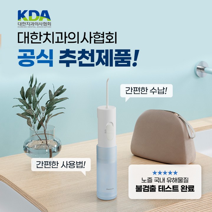파나소닉 무선 물치실 제트워셔 휴대용 구강세정기 잇몸케어,임플란트,치아교정 필수 구강세정기 EW-dj11, 기본, 선택하세요