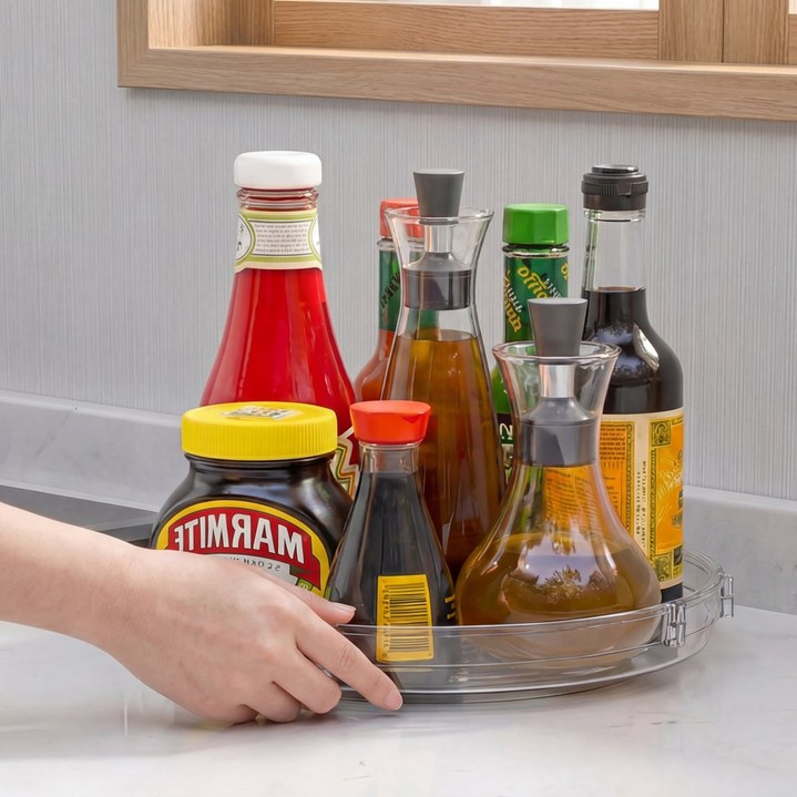 세일론 쉽게 꺼내는 회전용 다용도 수납 트레이