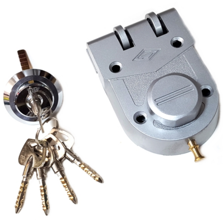 보조키 현관문보조키 잠금장치, 1세트, 그레이