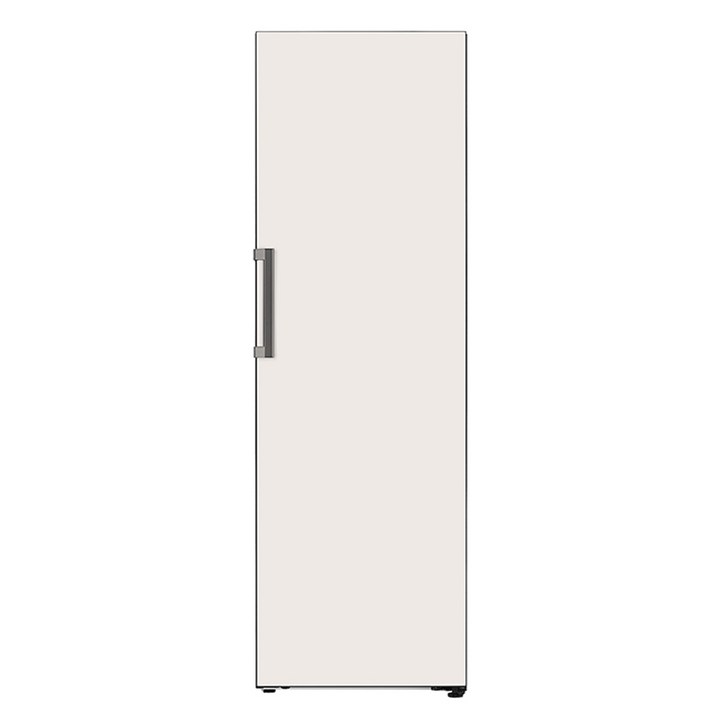 [색상선택형] LG전자 오브제컬렉션 컨버터블 김치냉장고 324L 방문설치, 글라스 베이지, Z321GB3S