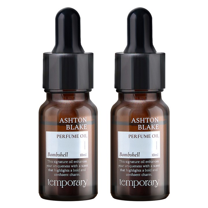 템포러리 애쉬튼 블레이크 밤쉘 퍼퓸 오일, 2개, 10ml